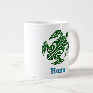 Tribal Hawaiian Green Zee Turtle Jumbo Mok