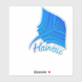 Tribal Hawaiian Stingray Sticker (Vel)