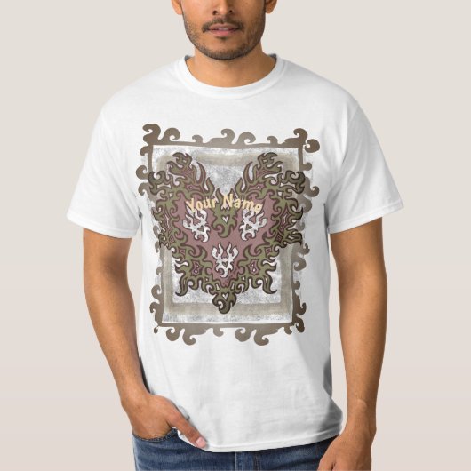 Tribal Heart Flames T-shirt (Voorkant)
