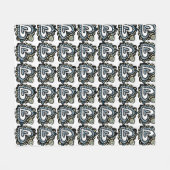 Tribal Heart Mandala Fish Pattern Design Fleece Deken (Voorkant (Horizontaal))