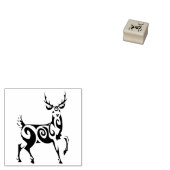 Tribal hert dier rubberstempel (Gestempeld)