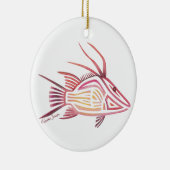 Tribal Hogfish Keramisch Ornament (Rechts)