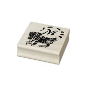 Tribal Iguana Monogram Rubberstempel (Stempel)