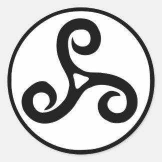 Tribal Keltische Spiraal Ronde Sticker