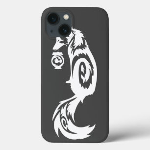 Tribal Kitsune Fox met Spirit Lantern iPhone 13 Hoesje