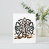 Tribal Knot viking B Briefkaart (Staand voorkant)