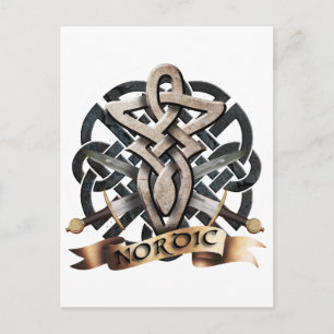 Tribal Knot viking B Briefkaart