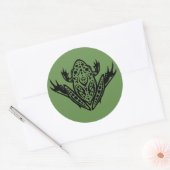 Tribal Leopard Frog Ronde Sticker (Envelop)