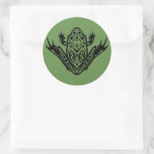 Tribal Leopard Frog Ronde Sticker (Tas)