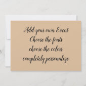 Tribal Line belly dance Kaart (Achterkant)