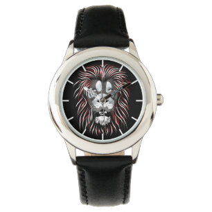Tribal Lion Face Watch Horloge