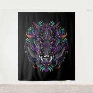 Tribal Lion Skull Wandkleed