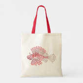 Tribal Lionfish Tote Bag (Achterkant)