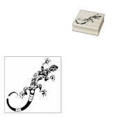 Tribal Lizard Art Stempel (Gestempeld)