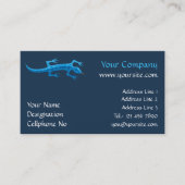 Tribal Lizard Blue Visitekaartje (Voorkant)