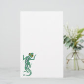 Tribal Lizard Briefpapier (Staand voorkant)