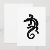 Tribal Lizard Feestdagenkaart (Voorkant / Achterkant)