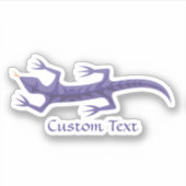 Tribal Lizard Mauve Sticker (Voorkant)
