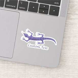 Tribal Lizard Mauve Sticker