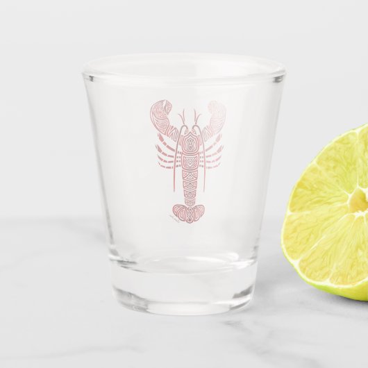 Tribal Maine Lobster Shot Glas (Achterkant)