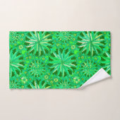 Tribal Mandala Print, Emerald and Lime Green Bad Handdoek (Handdoek)