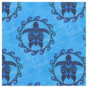 Tribal Maori Sun Turtles Stof