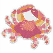 Tribal Marking Crab Sticker (Voorkant)