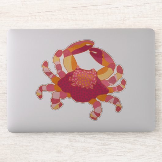 Tribal Marking Crab Sticker (Computer)