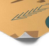 Tribal Mask Afrikaans etnisch gezichtspatroon Poster (Hoek)