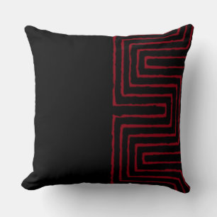 Tribal Maze Mud Cloth Pattern African Kussen