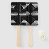 Tribal Maze Pan African Pattern Mud Cloth Handwaaier (Voorkant en achterkant)