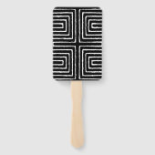 Tribal Maze Pan African Pattern Mud Cloth Handwaaier (Achterkant)