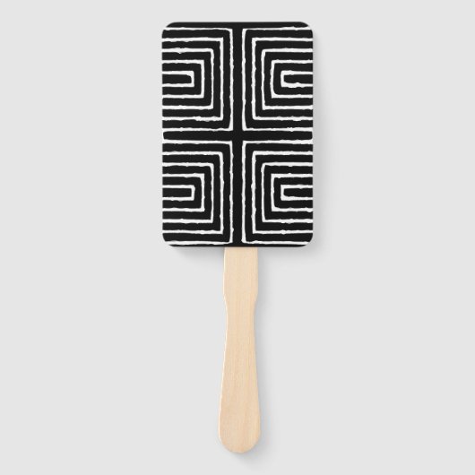 Tribal Maze Pan African Pattern Mud Cloth Handwaaier (Voorkant)