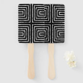 Tribal Maze Pan African Pattern Mud Cloth Handwaaier (Voorkant en achterkant)