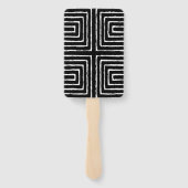 Tribal Maze Pan African Pattern Mud Cloth Handwaaier (Achterkant)