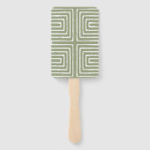 Tribal Maze Pan African Pattern Mud Cloth Handwaaier (Achterkant)