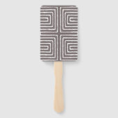 Tribal Maze Pan African Pattern Mud Cloth Handwaaier (Achterkant)