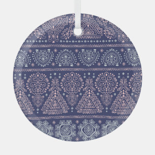 Tribal Mexicaans, etnisch naadloos patroon. Glas Ornament