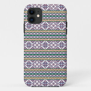 Tribal Multicolored antieke symbool volkskunst des iPhone 11 Hoesje
