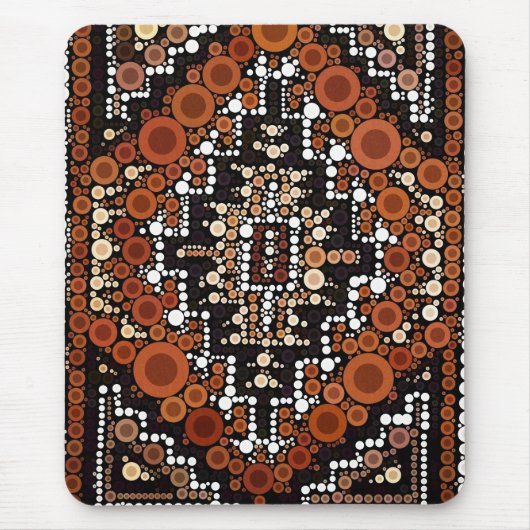 Tribal Native American Earth Tones Mosaic Muismat (Voorkant)