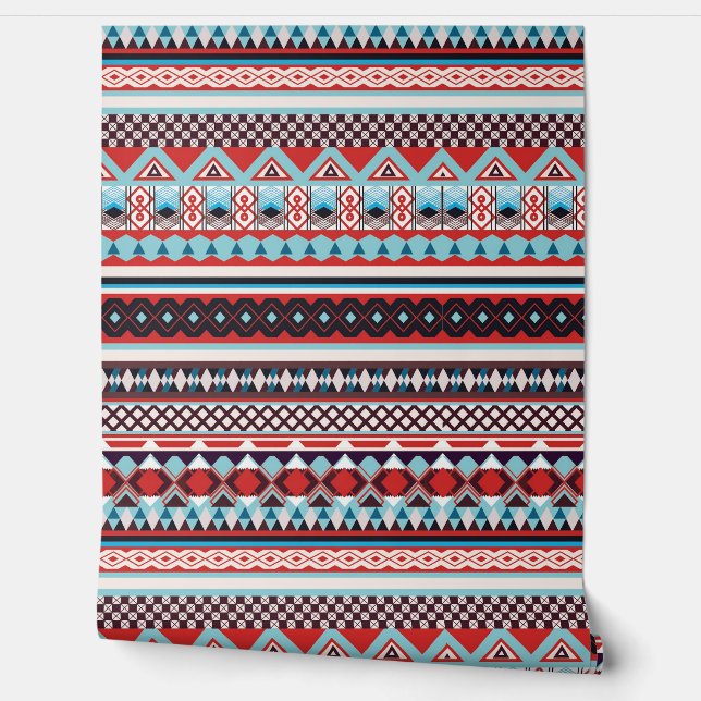 Tribal Native Amerikaans Zuidwest Patroon Behang (Afrollen)