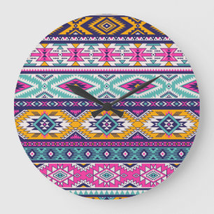 Tribal Navajo: retro patroon Grote Klok