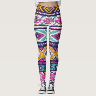 Tribal Navajo: retro patroon Leggings