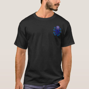 Tribal Octopus Twilight Blues voor/achter T-shirt