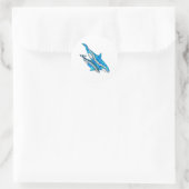 Tribal Orca Whales Ronde Sticker (Tas)