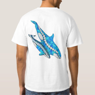 Tribal Orca Whales T-shirt