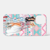 Tribal Pattern Cowgirl iPhone Case (Achterkant (horizontaal))