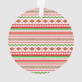 Tribal pattern personalized ornament (dos)
