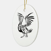 Tribal Pelican Art Keramisch Ornament (Links)