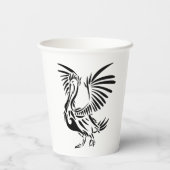 Tribal Pelican Art Papieren Bekers (Achterkant)
